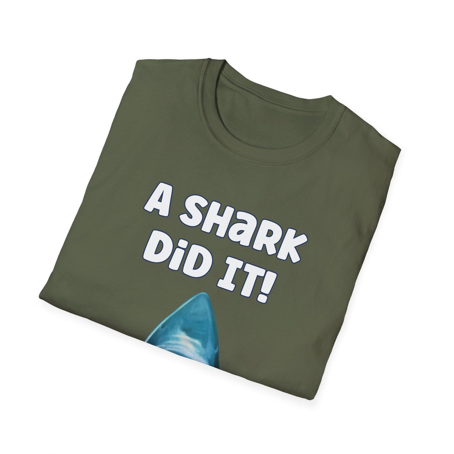 Amputee Humor, Limb Loss Awareness Tee,   A Shark Did It V2 Tank Top Print