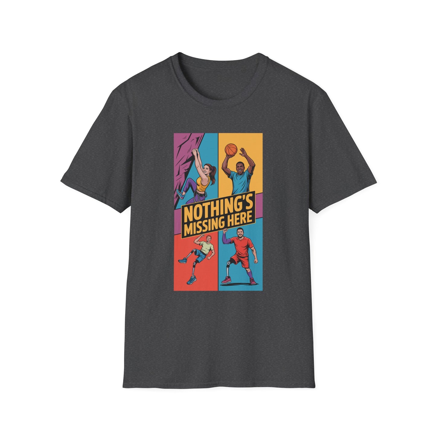 Amputee Humor, Limb Loss Awareness Tee,   Amputee Strong Nothing Missing V2