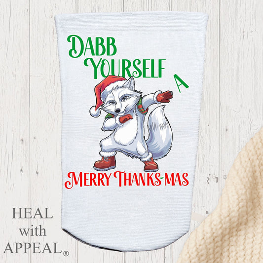 Amputee Sock, "Dab yourself Christmas V1" 3ply Stump Sock