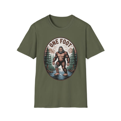 Amputee Humor, Limb Loss Awareness Tee,   One Foot V5
