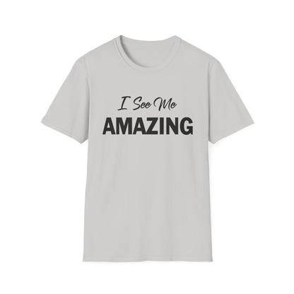 Amputee Humor, Limb Loss Awareness Tee,   I See Me Amazing V1 Blk Print