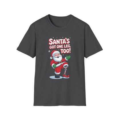 Amputee Humor, Limb Loss Awareness Tee,   Santas Got One Leg Too V1