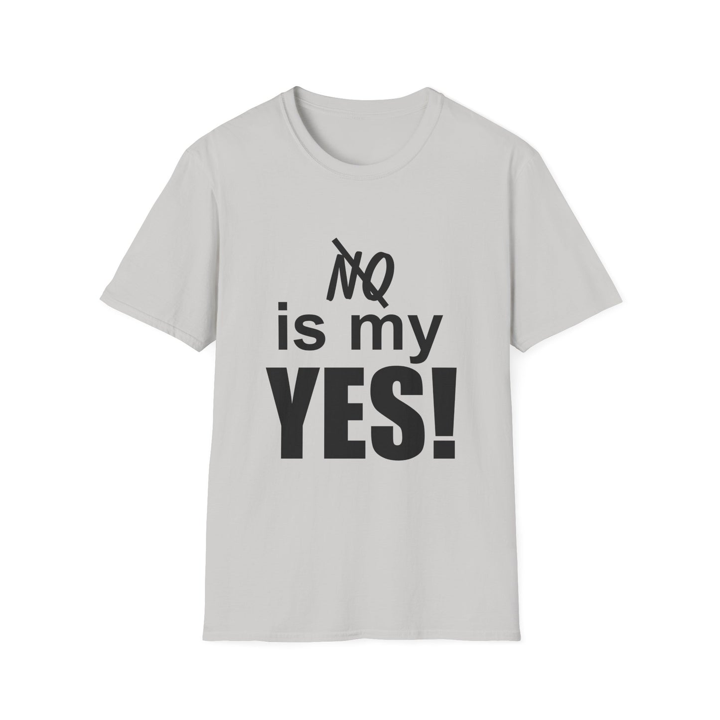 Amputee Humor, Limb Loss Awareness Tee,   No Is My Yes V1 Wht Lettering Print