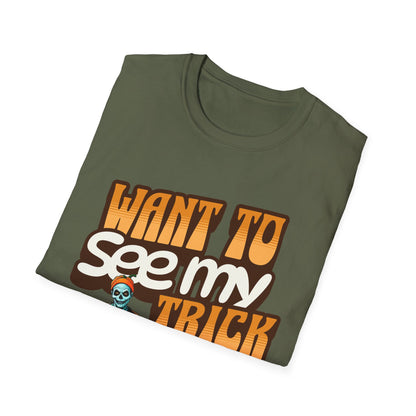 Amputee Humor, Limb Loss Awareness Tee,   Want To See My Trick V1 Shrt Print