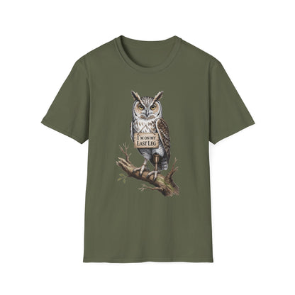 Amputee Humor, Limb Loss Awareness Tee,   Owl Tee