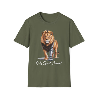 Amputee Humor, Limb Loss Awareness Tee,   Lion Tee B