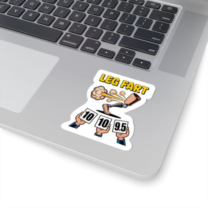 Leg Fart Sticker | Prosthetic Leg Cartoon Kiss-Cut Vinyl