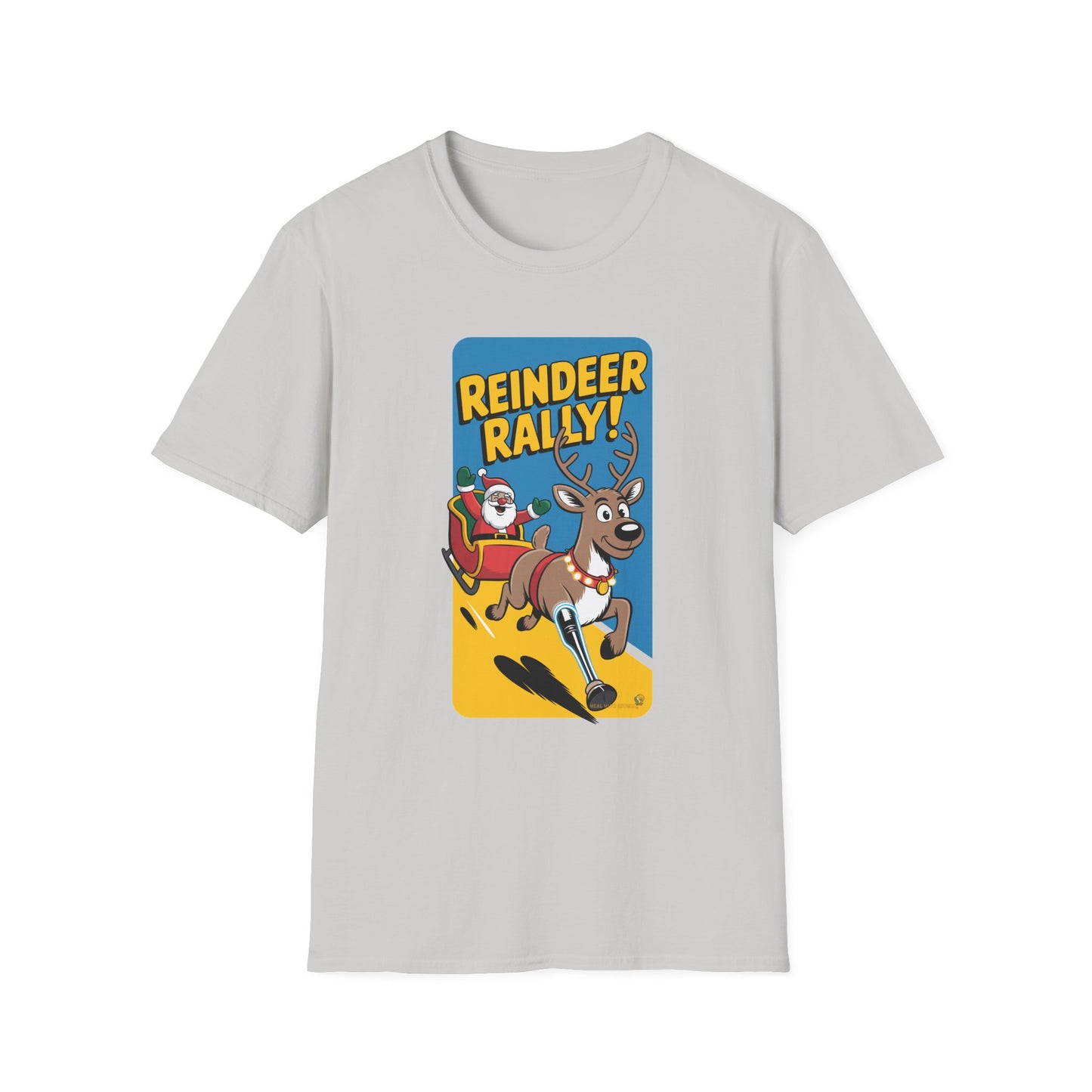 Amputee Humor, Limb Loss Awareness Tee,   Reindeer Rally Leg V2