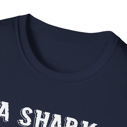 Amputee Humor, Limb Loss Awareness Tee,   Shark Week V2 Blk Shrt Print Wm