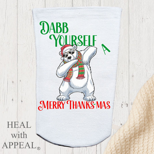 Amputee Sock, "Dab yourself Christmas V2" 3ply Stump Sock