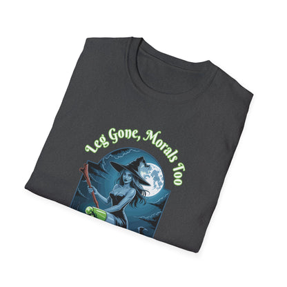 Amputee Humor, Limb Loss Awareness Tee,   Leg Gone Morals Too V1