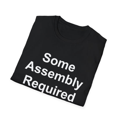 Amputee Humor, Limb Loss Awareness Tee,   Some Assebly Required V1 Wht Print Wm