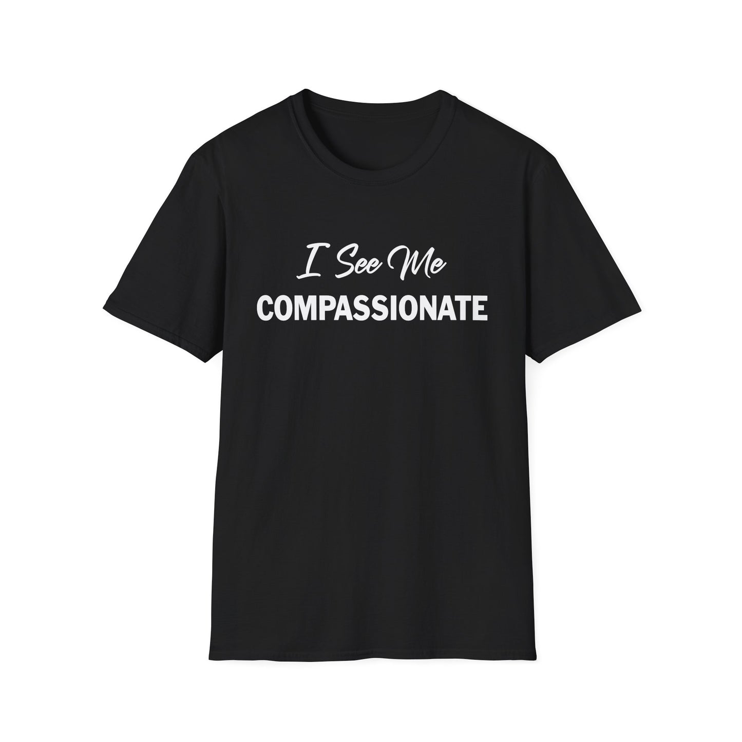 Amputee Humor, Limb Loss Awareness Tee,   I See Me Compassionate V1 Blk Print