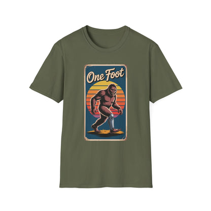 Amputee Humor, Limb Loss Awareness Tee,   One Foot V4