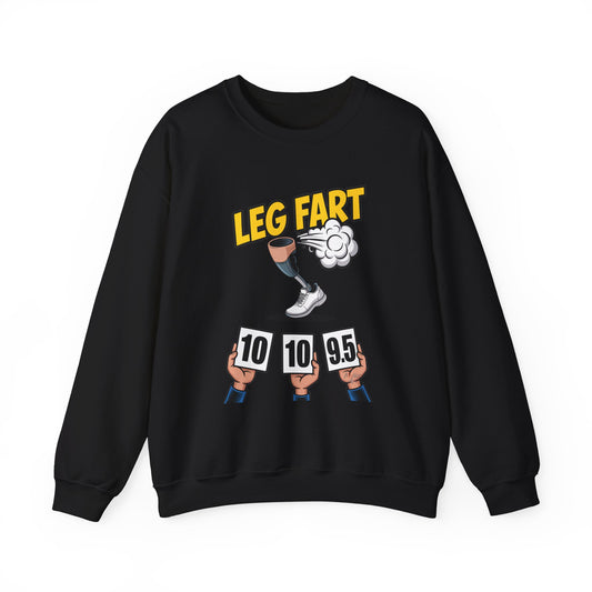 Prosthetic Leg Fart Scoreboard sweatshirt | Funny Amputee Novelty Crewneck