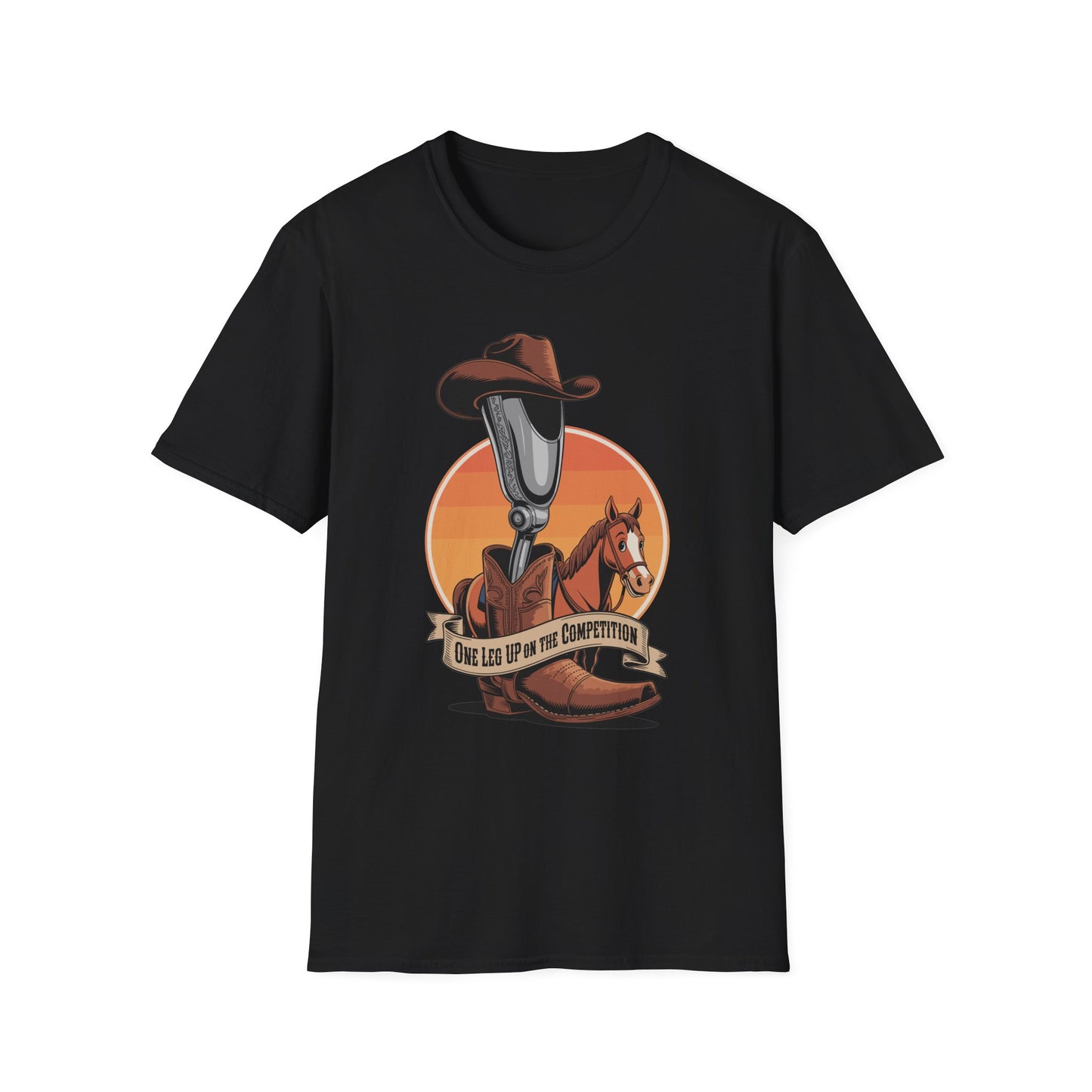 Amputee Humor, Limb Loss Awareness Tee,   One Leg Competition
