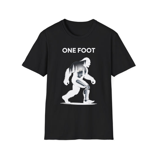 Amputee Humor, Limb Loss Awareness Tee,   One Foot V2b