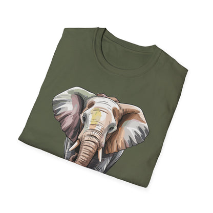 Elephant with Prosthetic Leg T-Shirt — Strong Standing Elephant Design