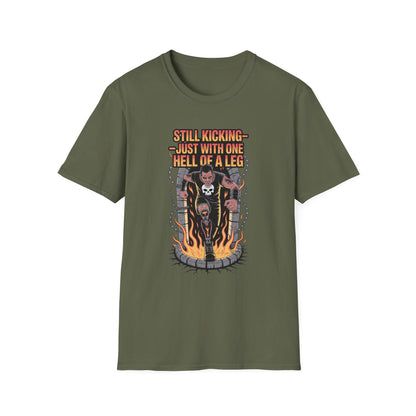 Amputee Humor, Limb Loss Awareness Tee,   Hello Of A Leg V1