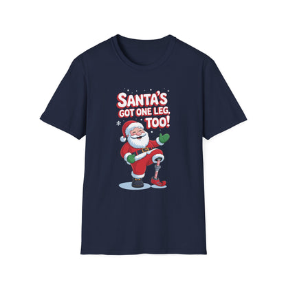 Amputee Humor, Limb Loss Awareness Tee,   Santas Got One Leg Too V1