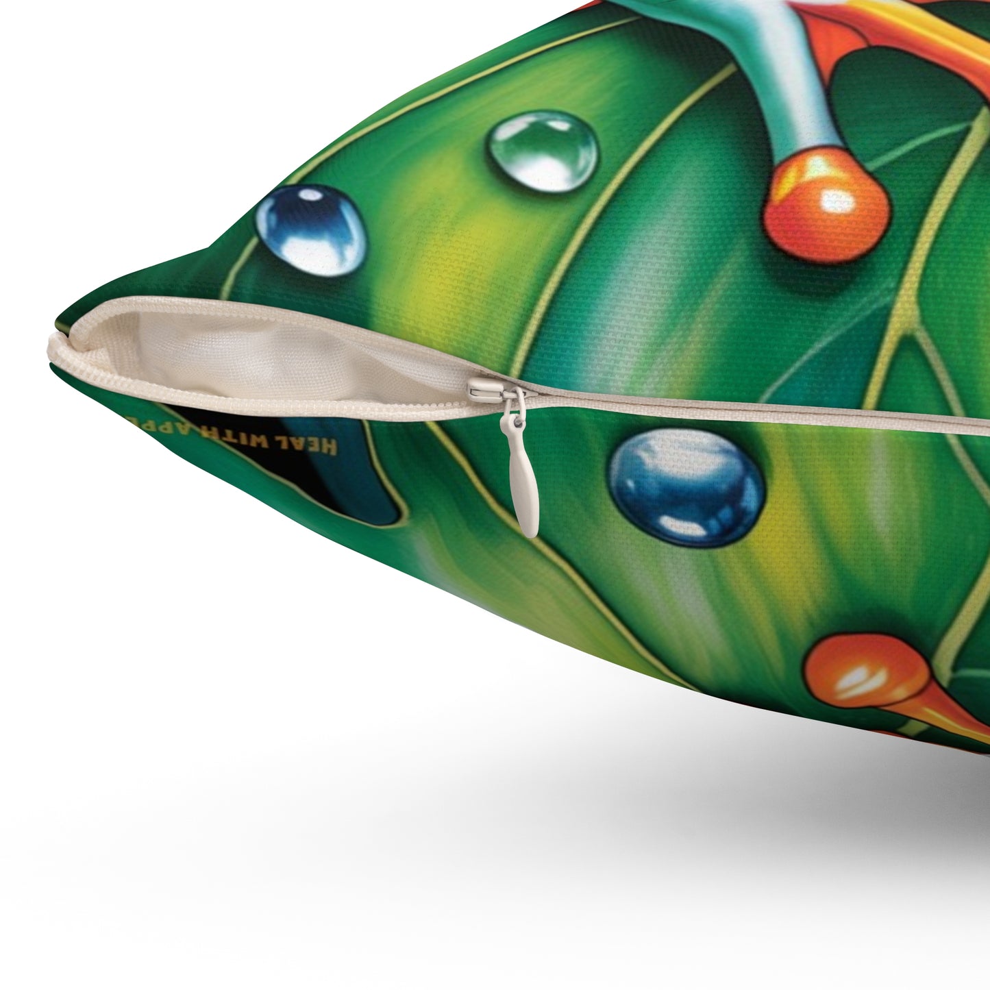 Inspirational Tree Frog Throw Pillow – Stained Glass Mosaic Cushion | Loyalty & Spirit Decorative Pillow