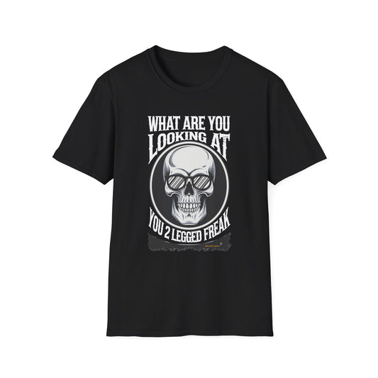Amputee Humor, Limb Loss Awareness Tee,   What R U Looking At V8b Print