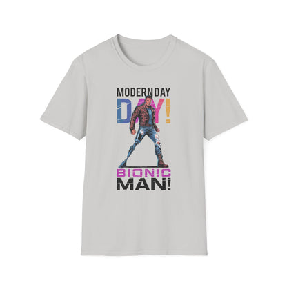 Amputee Humor, Limb Loss Awareness Tee,   Modern Day Bionic Man V3b Print
