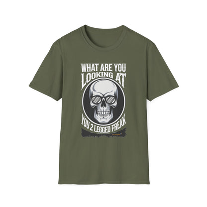 Amputee Humor, Limb Loss Awareness Tee,   What R U Looking At V8b Print