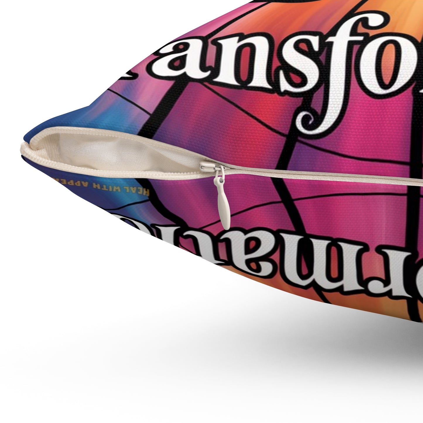 Inspirational Butterfly Throw Pillow – Stained Glass Mosaic Cushion | Loyalty & Spirit Decorative Pillow