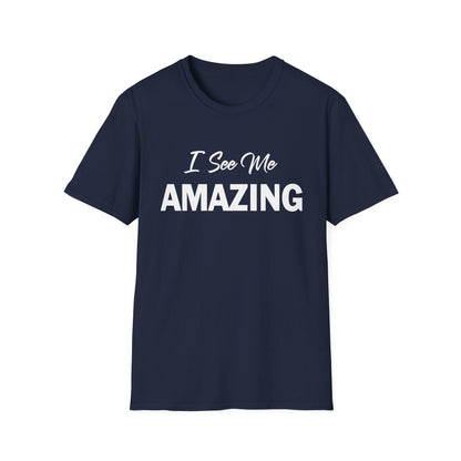 Amputee Humor, Limb Loss Awareness Tee,   I See Me Amazing V1 Blk Print