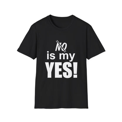 Amputee Humor, Limb Loss Awareness Tee,   No Is My Yes V1 Wht Lettering Print