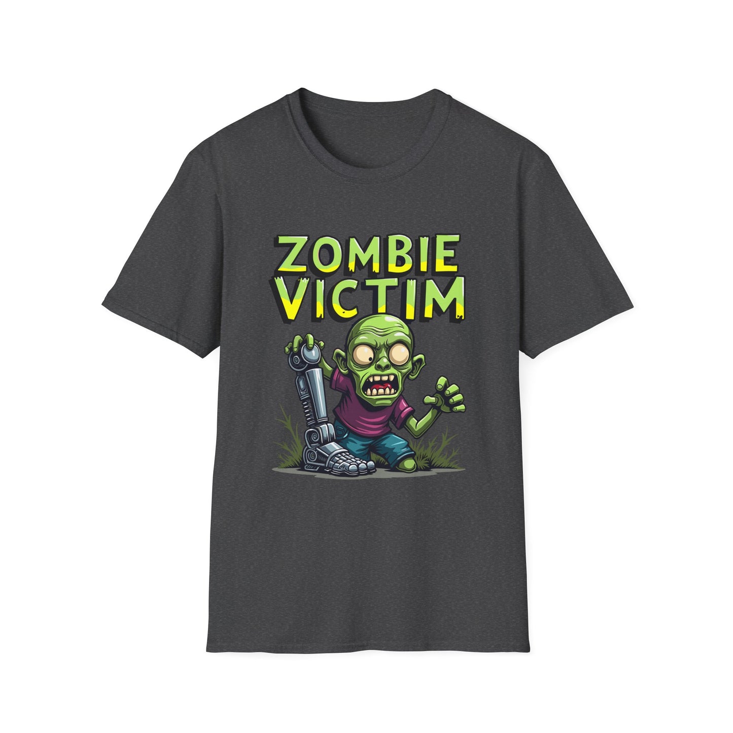Amputee Humor, Limb Loss Awareness Tee,   Zombie Victim Amp V2 Print