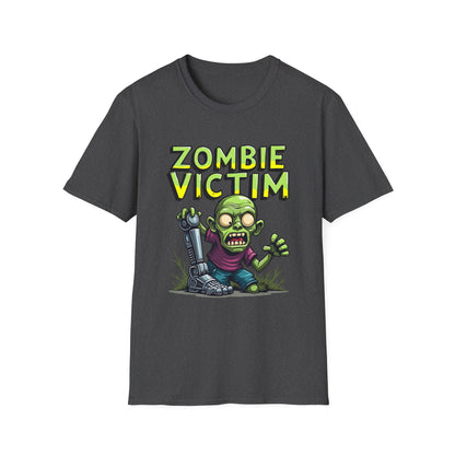 Amputee Humor, Limb Loss Awareness Tee,   Zombie Victim Amp V2 Print