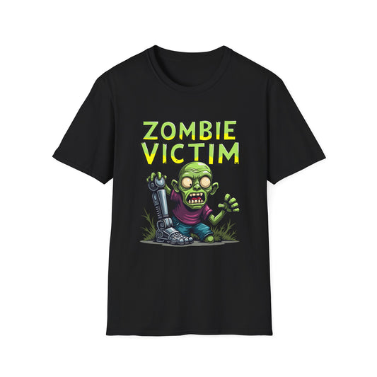 Amputee Humor, Limb Loss Awareness Tee,   Zombie Victim Amp V2 Print