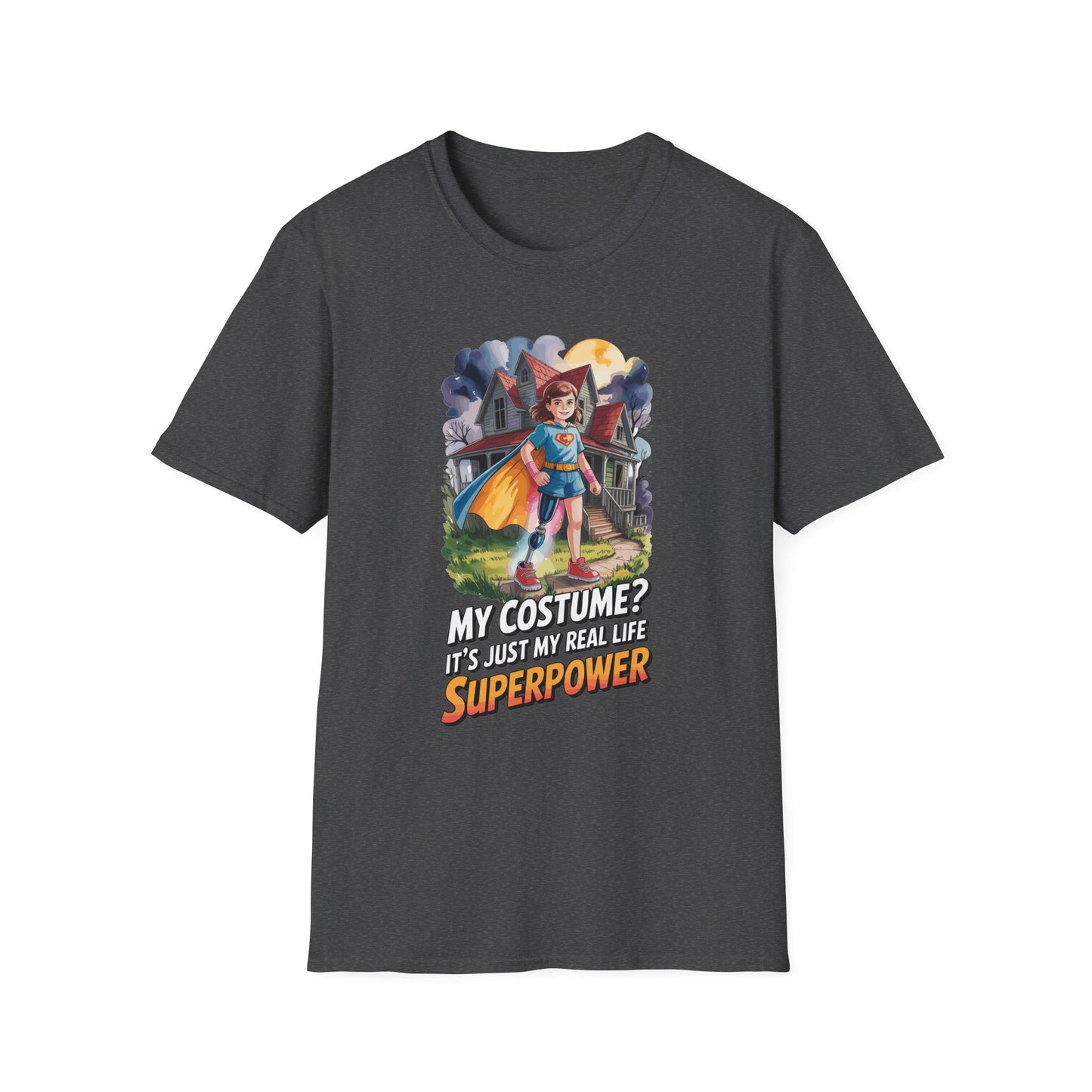 Amputee Humor, Limb Loss Awareness Tee,   My Costume Is My Superpower V1