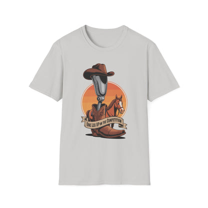 Amputee Humor, Limb Loss Awareness Tee,   One Leg Competition