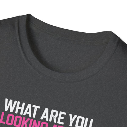 Amputee Humor, Limb Loss Awareness Tee,   What Are You Looking 2 Legged V1b Print