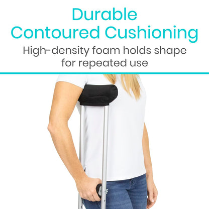 Vive Premium Crutch Pads & Hand Grips - Comfortable, Breathable