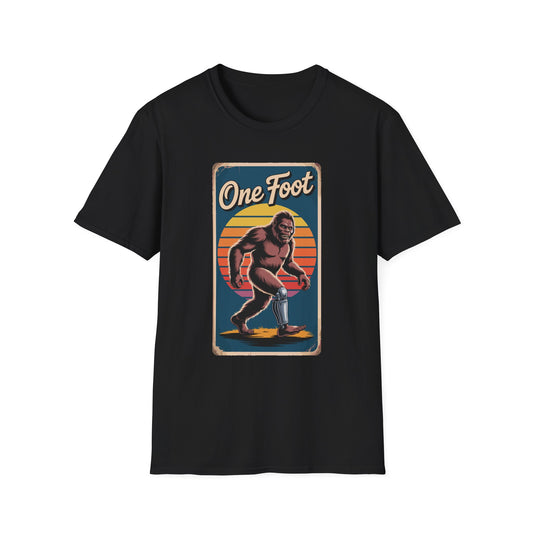 Amputee Humor, Limb Loss Awareness Tee,   One Foot V4