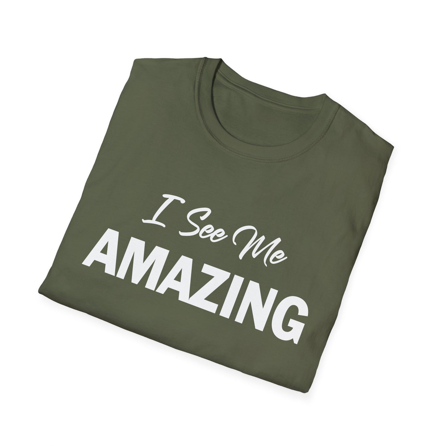 Amputee Humor, Limb Loss Awareness Tee,   I See Me Amazing V1 Blk Print