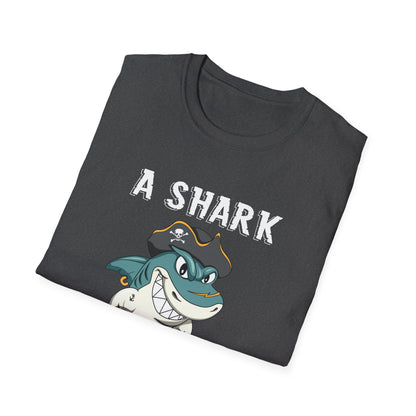 Amputee Humor, Limb Loss Awareness Tee,   Shark Week V2 Blk Shrt Print Wm