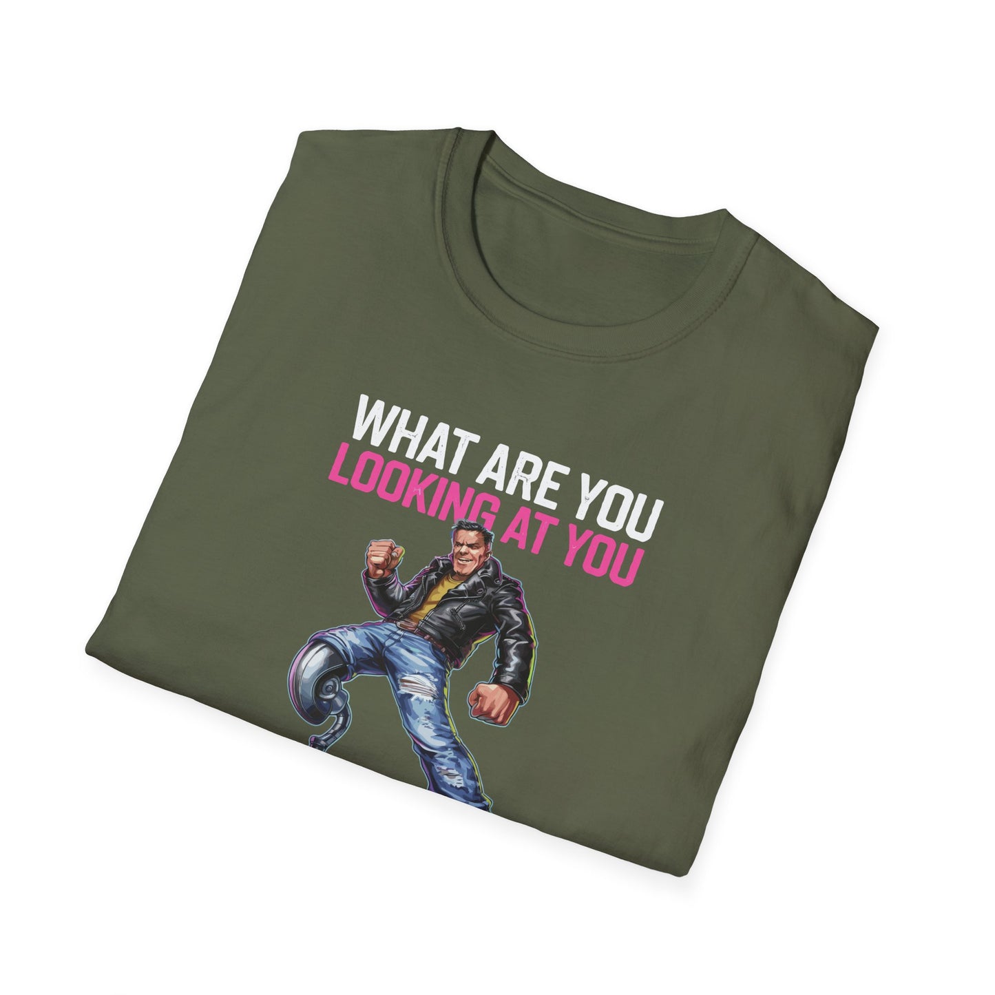 Amputee Humor, Limb Loss Awareness Tee,   What Are You Looking 2 Legged V1b Print