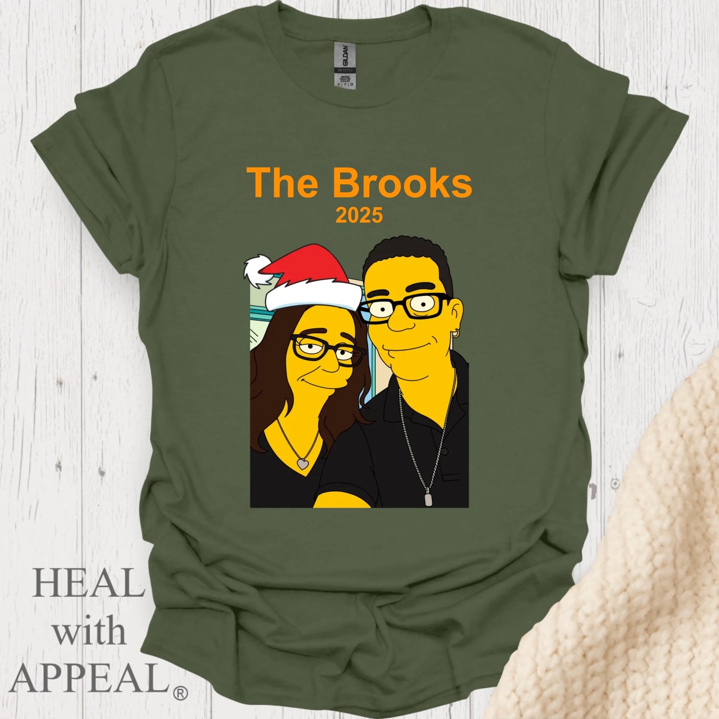 Amputee Sock Mockup Military Green