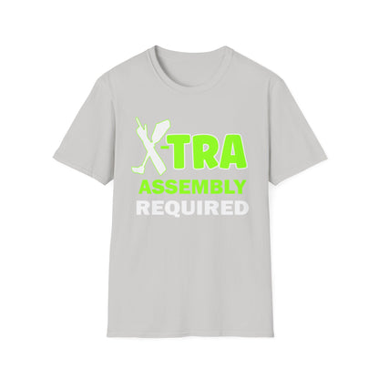 Amputee Humor, Limb Loss Awareness Tee,   Extra Assembly Required V1 Print Wm