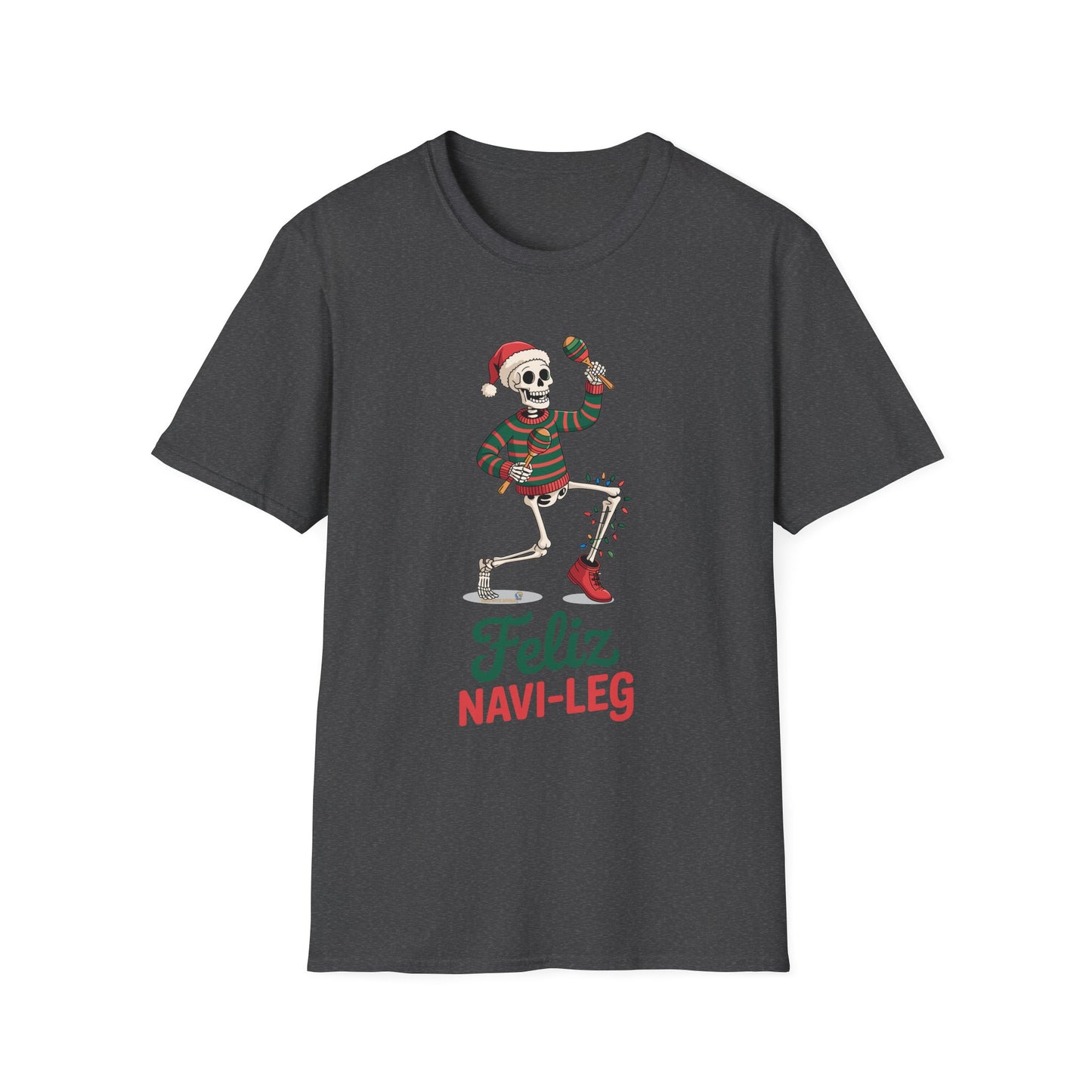 Amputee Humor, Limb Loss Awareness Tee,   Feliz Navi Leg V1