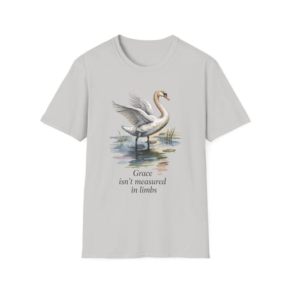 Amputee Humor, Limb Loss Awareness Tee,   Swan Tee V1b