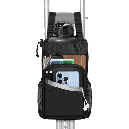 FINPAC Crutch Accessories Bag, Water-Resistant Storage Organizer Tote Bag
