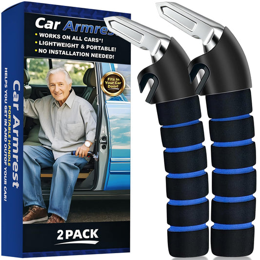 KOUNATSURI 2Pack Car Door Handle for Elderly Car Handle Assist Support Multifunction for Seniors and Handicapped