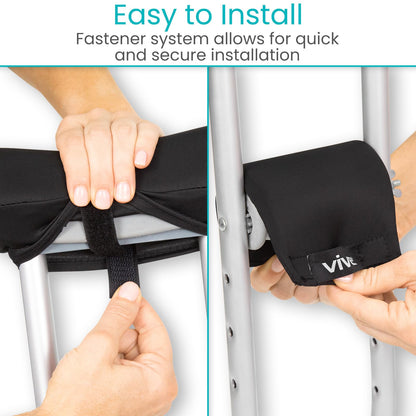 Vive Premium Crutch Pads & Hand Grips - Comfortable, Breathable