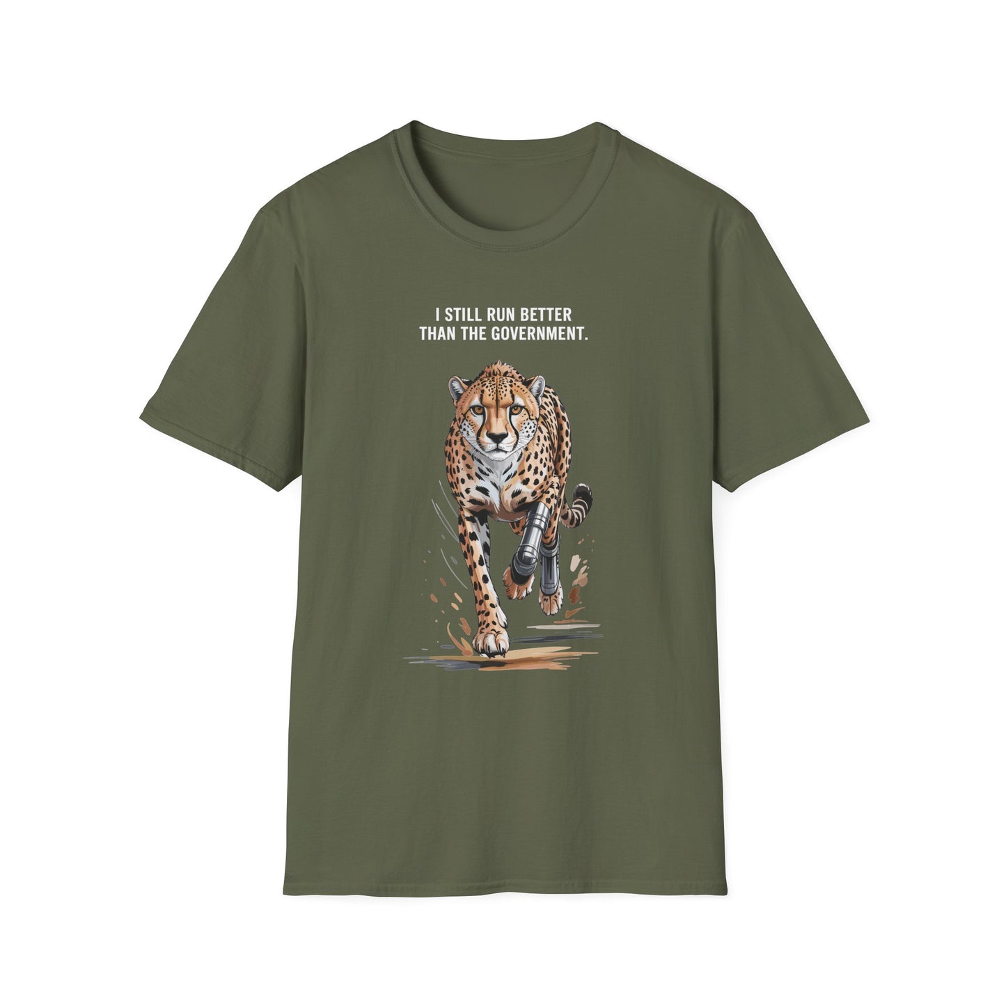 Amputee Humor, Limb Loss Awareness Tee,   Cheetah Tee B